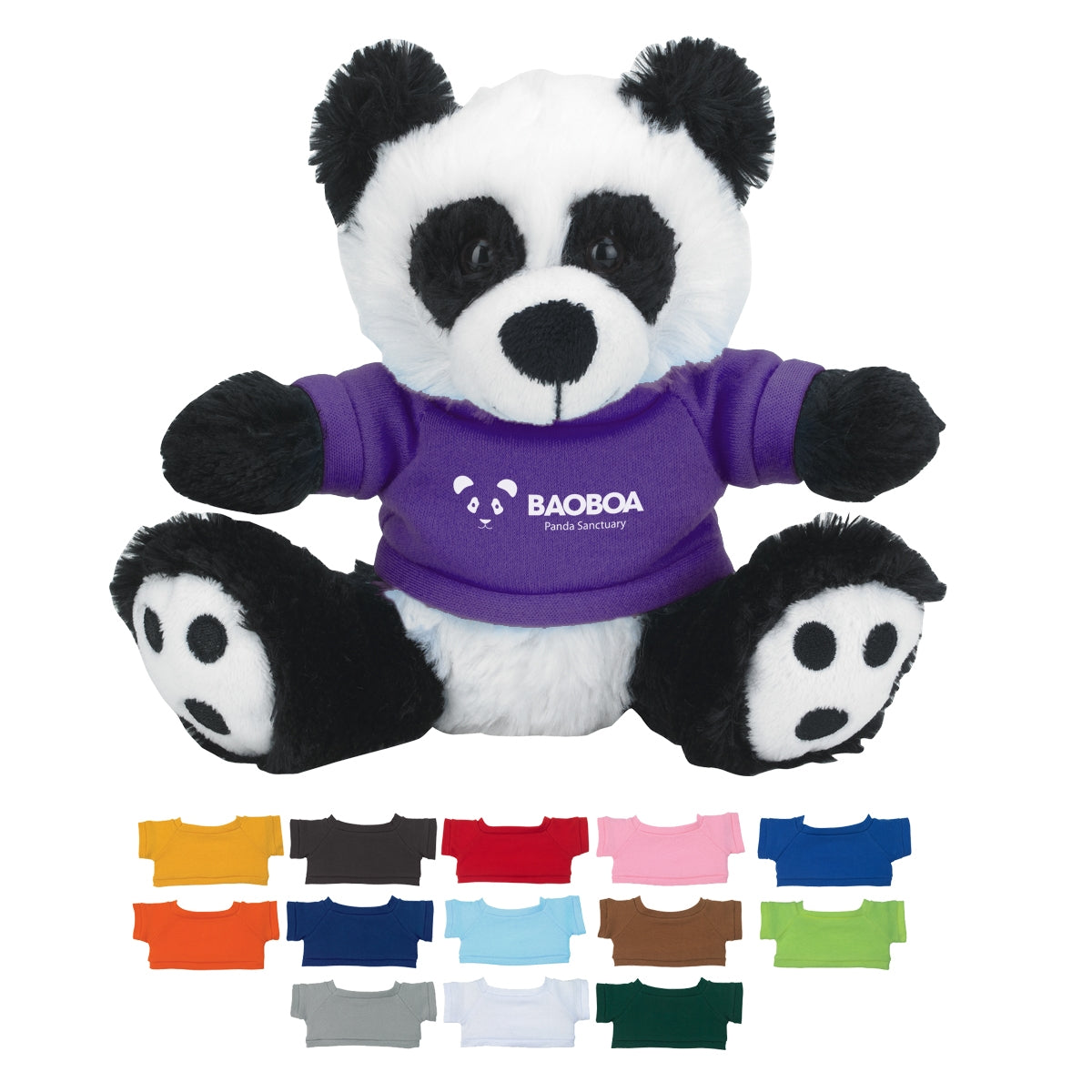 6" Big Paw Panda With Custom Box