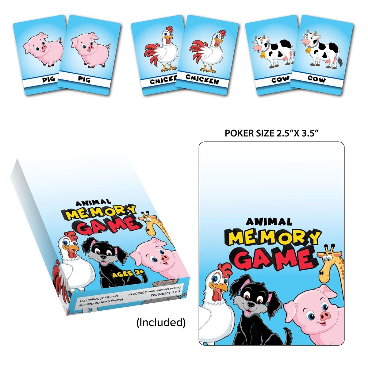 Animal Memory & Matching Game