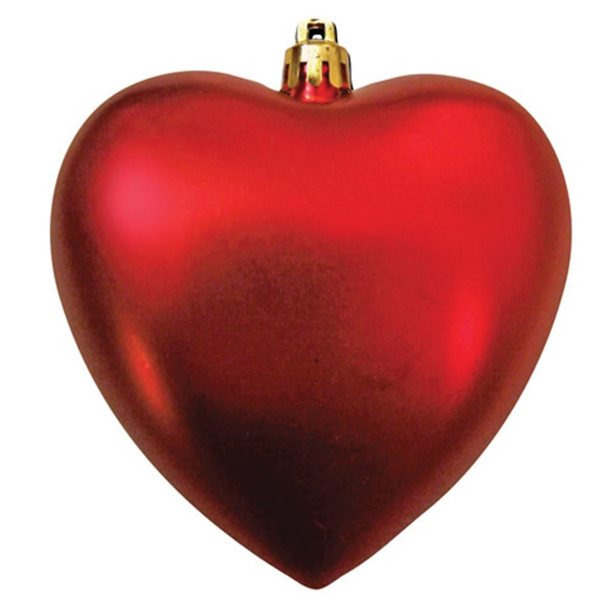 4" Heart Shaped Shatterproof Satin Finish Ornament