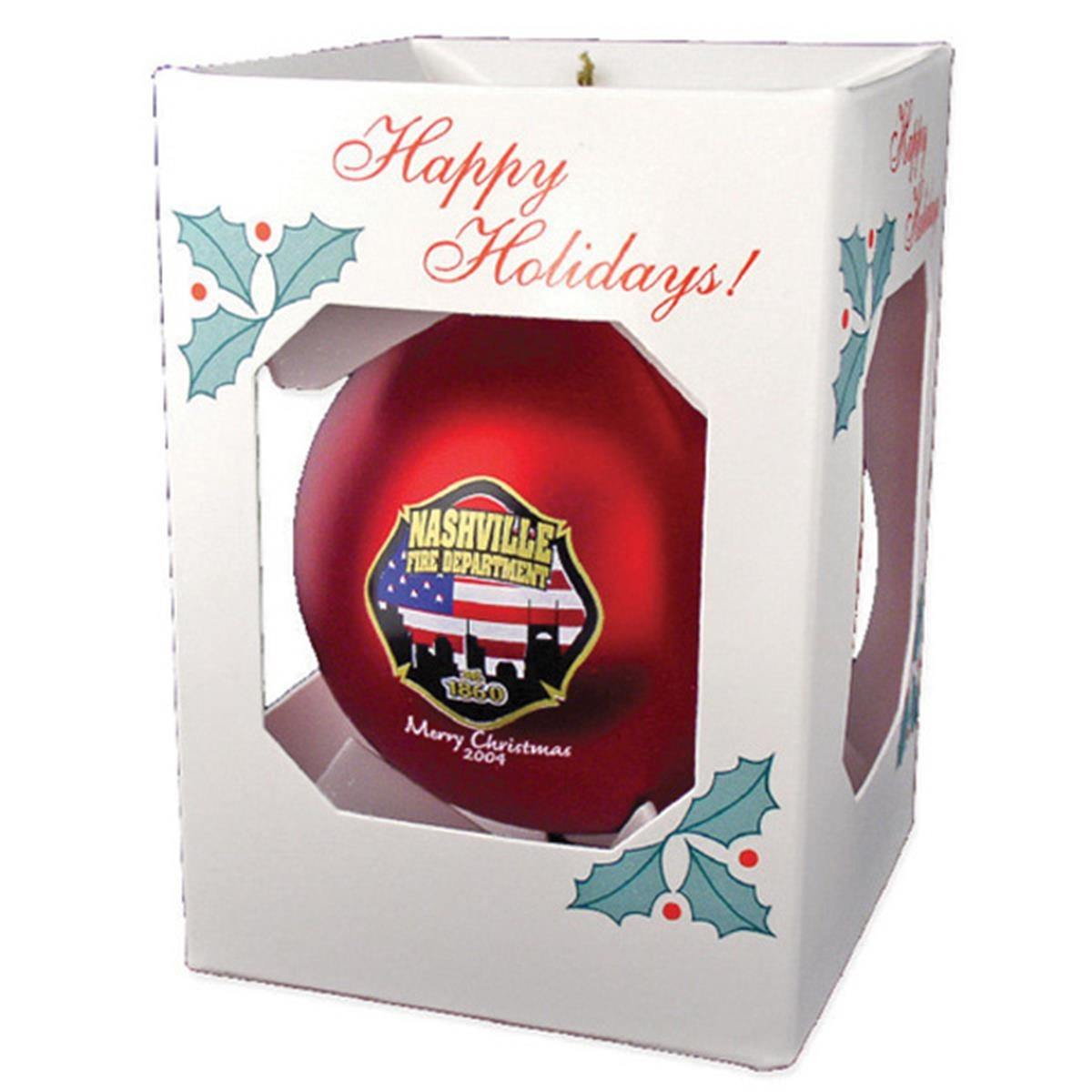 3 1/4" Satin Round Shatterproof Ornament