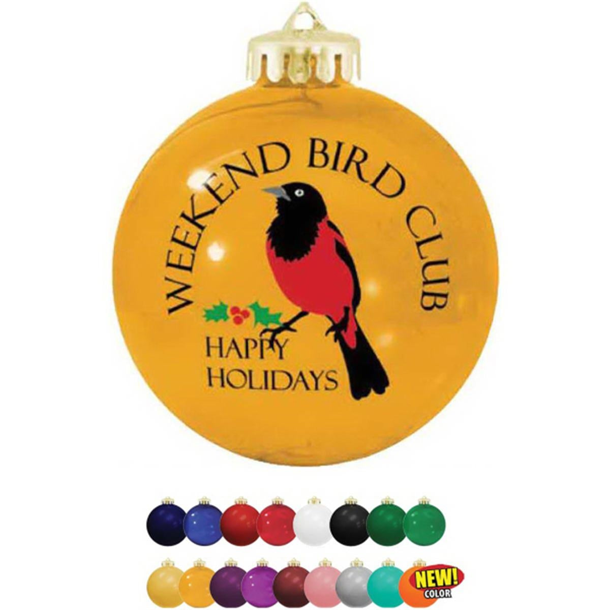 3 1/4" USA Made Round Shatterproof Ornament