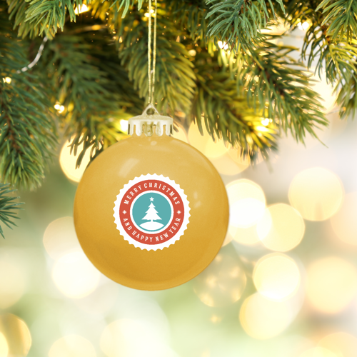 3 1/4" USA Made Round Shatterproof Ornament