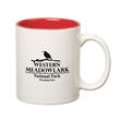 11 Oz. Colored Stoneware Mug With C-Handle