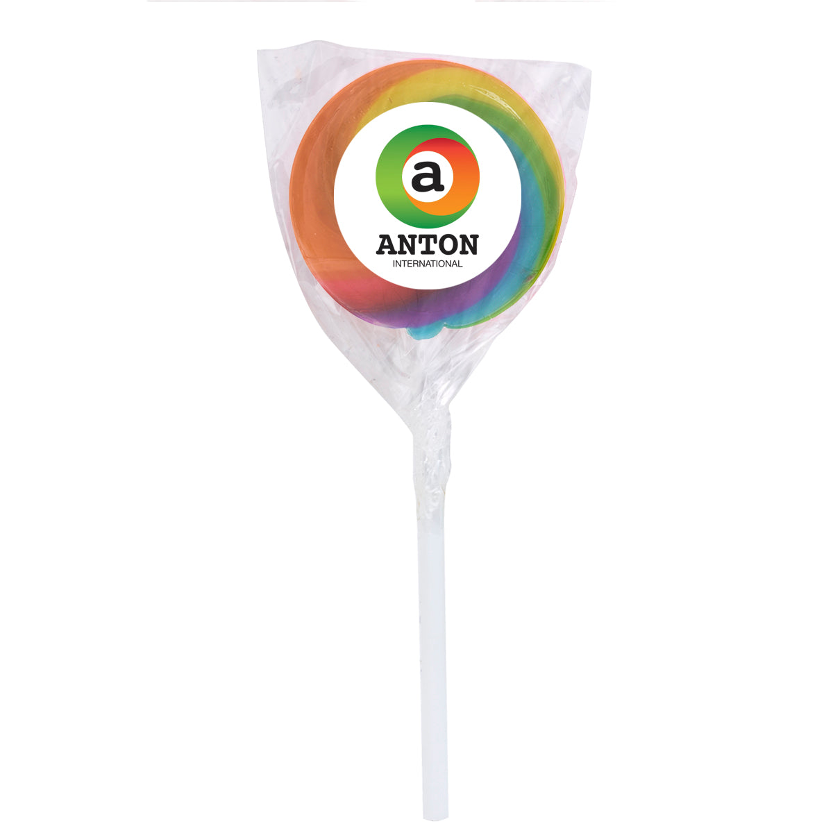 Swirl Lollipop with Round Label