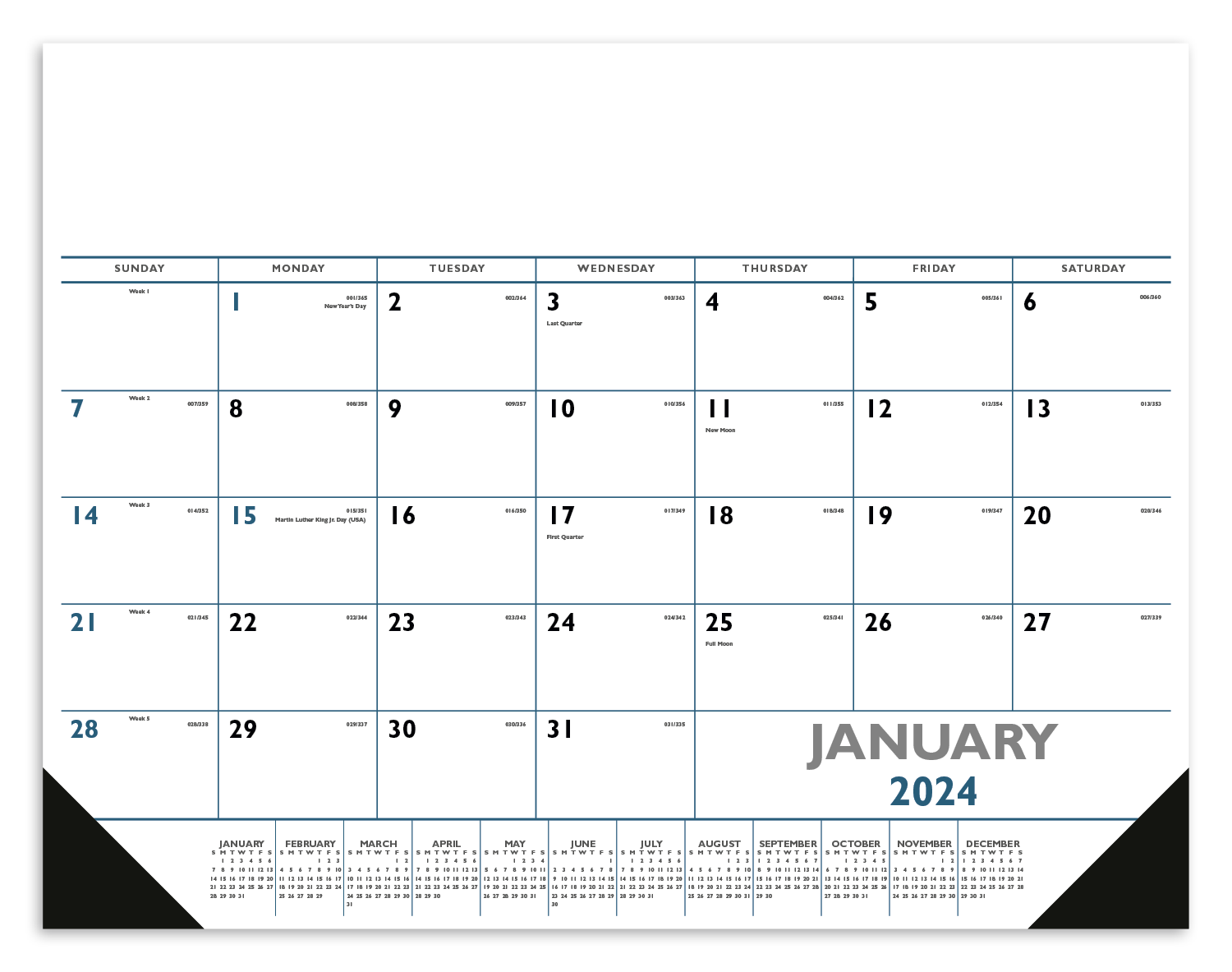 Desk Pad with Vinyl Corners