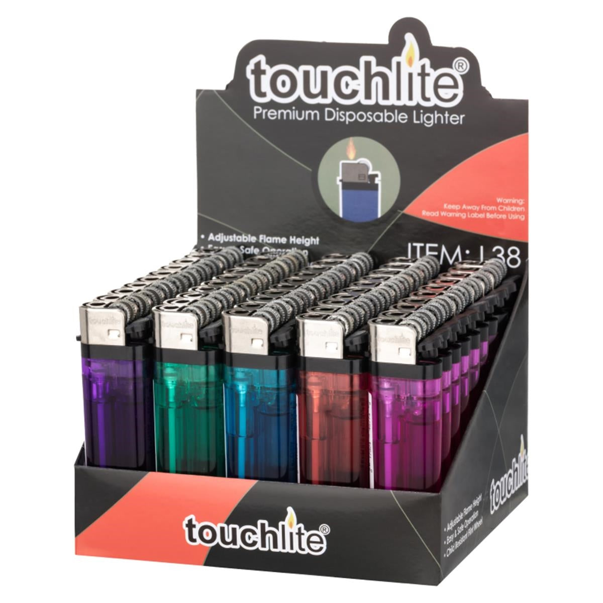 Transparent-Standard-Flint-Cigarette-Lighter