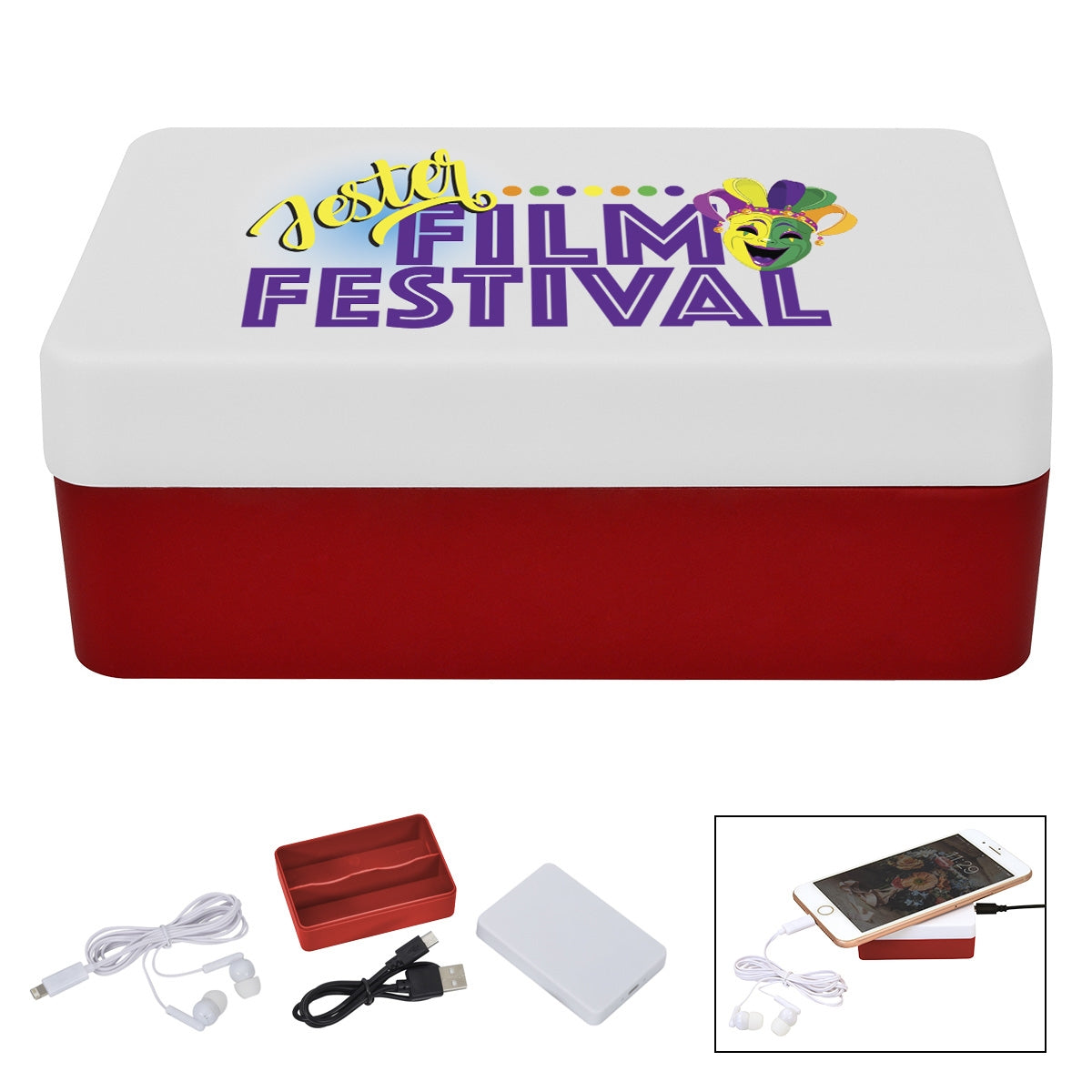 3-In-1 Stowaway Wireless Charging Kit With Earbuds