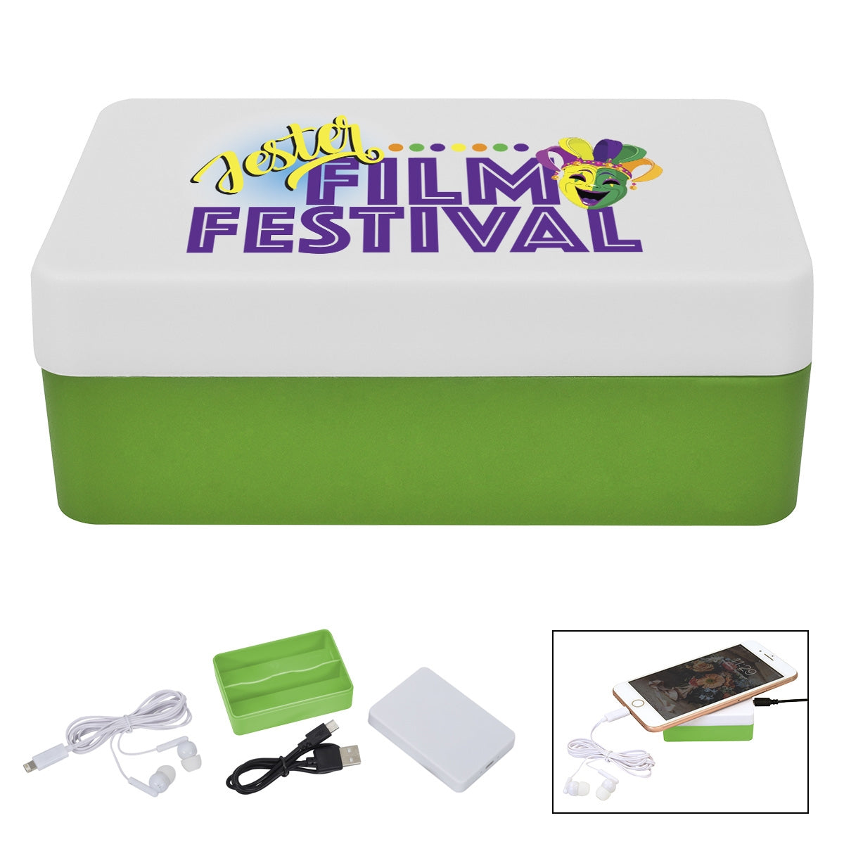 3-In-1 Stowaway Wireless Charging Kit With Earbuds