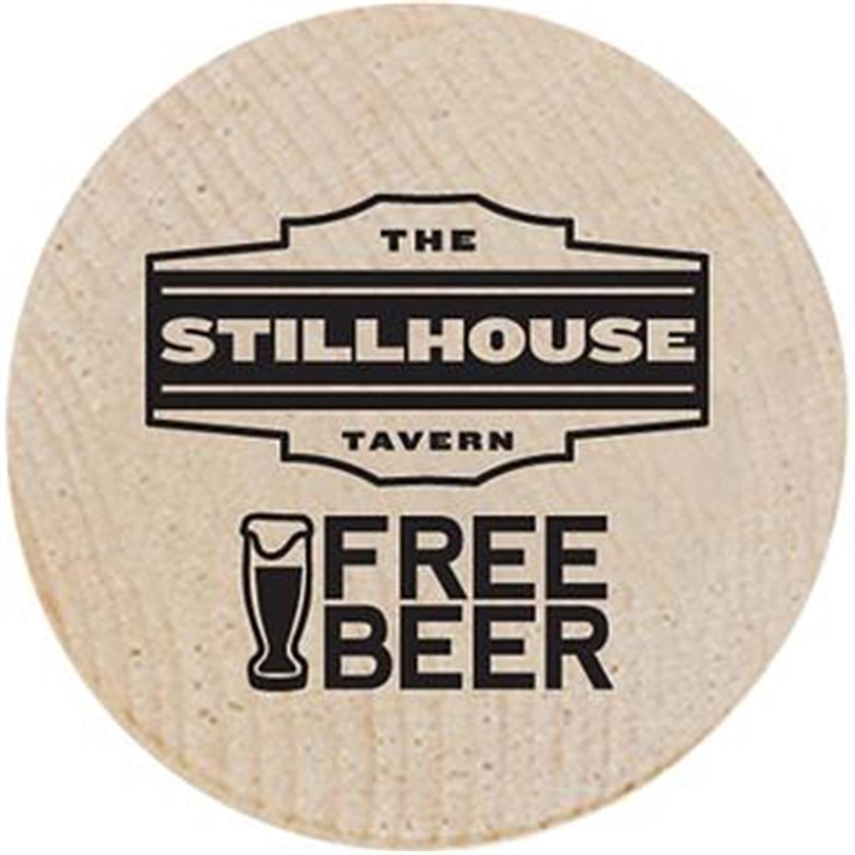 Wooden Nickel - 1 Side Imprint Only