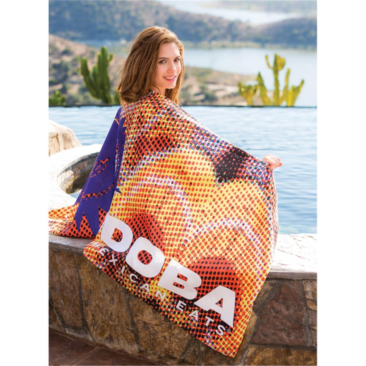 Microfiber Velour Beach Towel