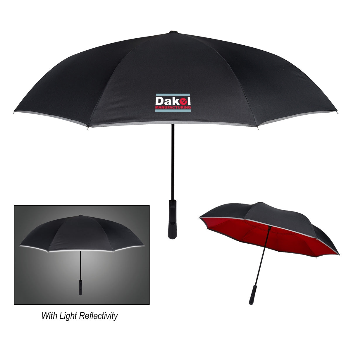 48" Arc Reflective Edge Inversion Umbrella